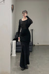 Marc le bihan long net eye skirt 2752 black